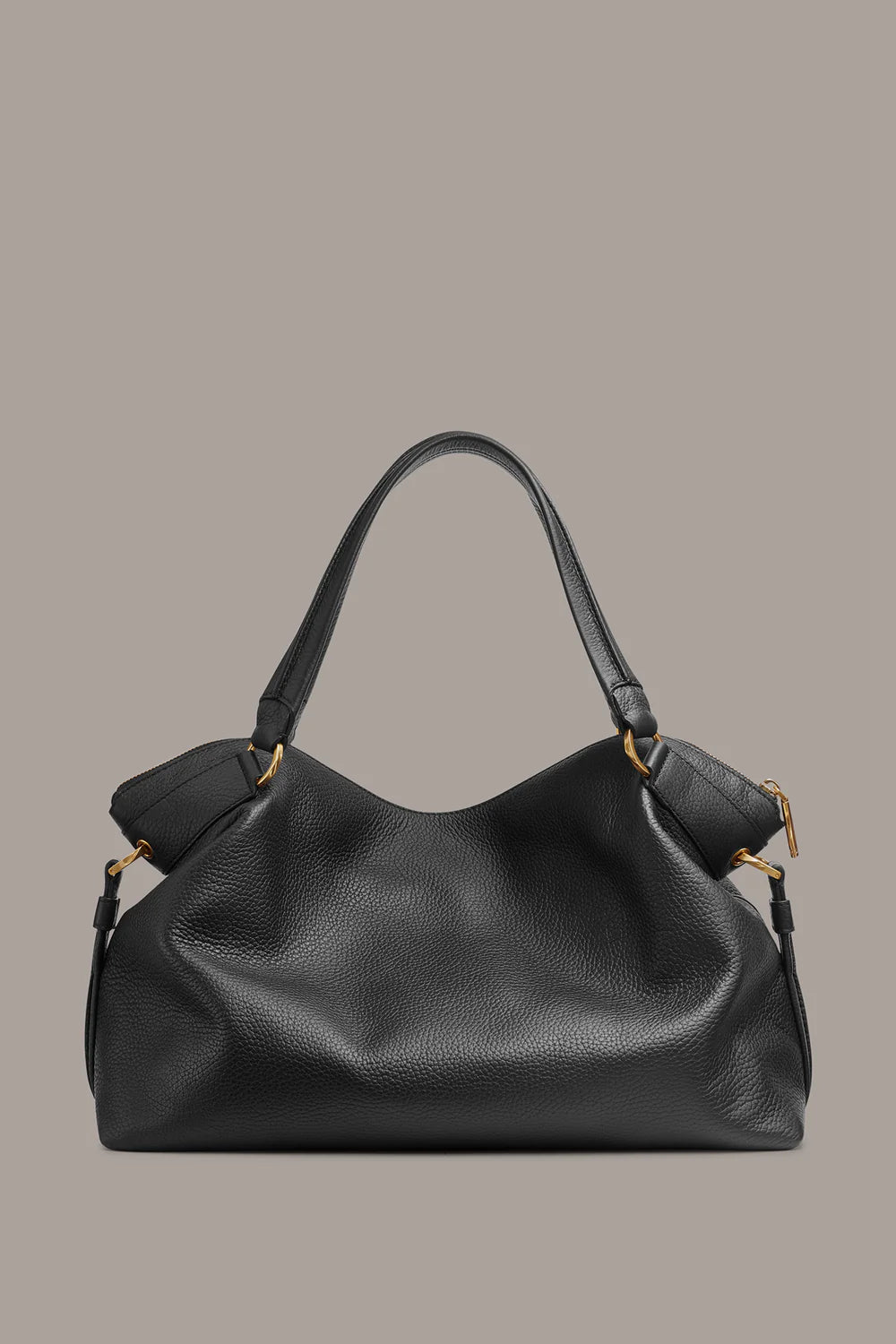Weiche Hobo-Tasche mit Quasten-Detail und Doppelgriffen