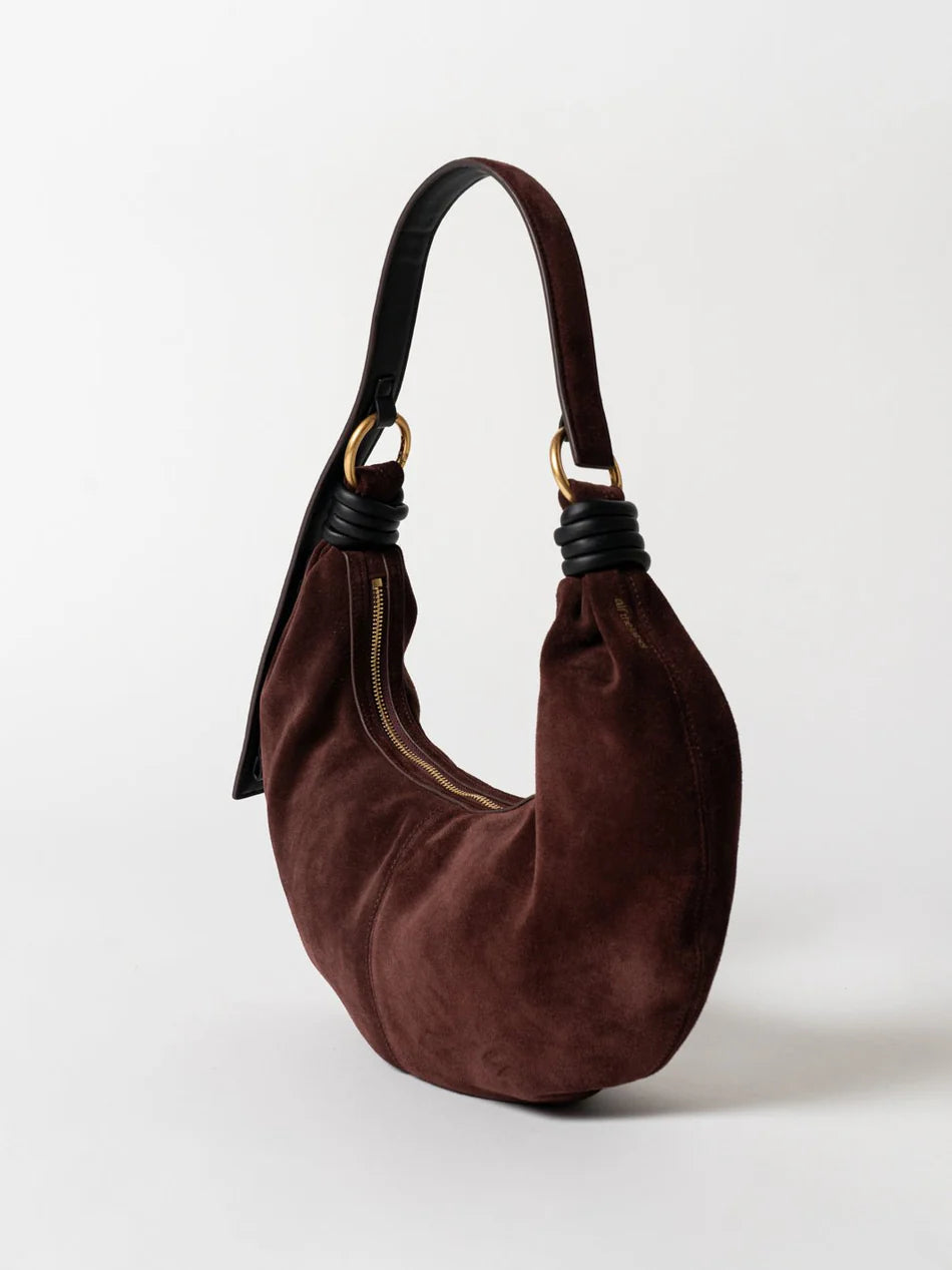 Fünffach nutzbare Bogenform Tasche mit Metallbügel