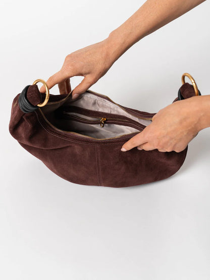 Fünffach nutzbare Bogenform Tasche mit Metallbügel